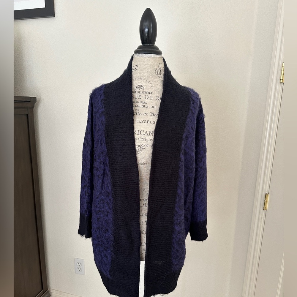 PEPALOVES: Fuzzy Open Cardigan - Size Small.